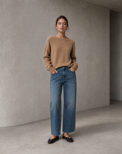 Maglione basic H23177 | Tortora