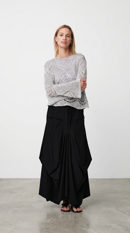 Nell skirt technical jersey | Black