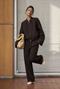 Evo wide-leg technical jersey Hose | Chocolate