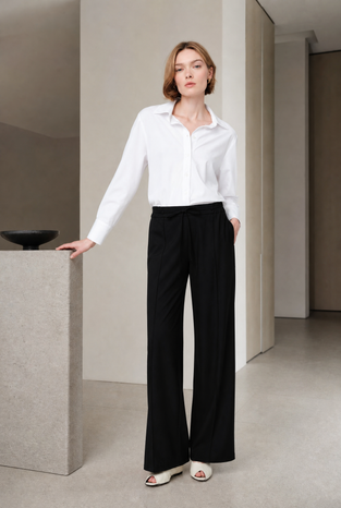 Jolien pants technical jersey | Black