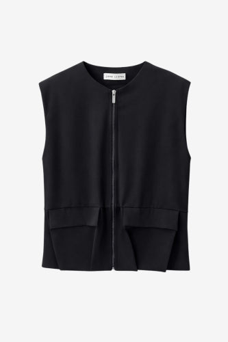 Technisches Jersey Giorgino Weste | Schwarz