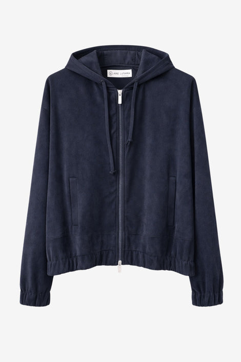 Golia jeans hoodie bomber | Blue