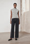 Abigail Alpaca vest EX H24179 | Grey