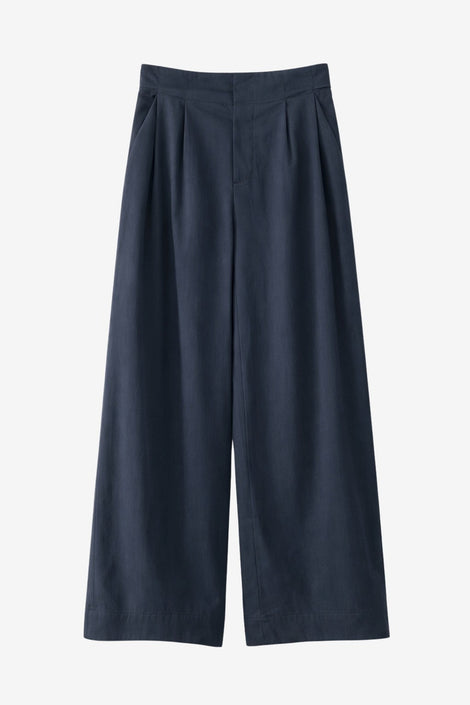 Harlow Baumwolle fancy Hose | Navy