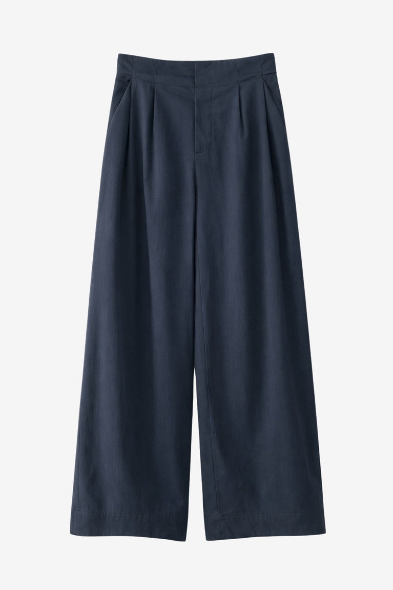 Harlow Baumwolle fancy Hose | Navy