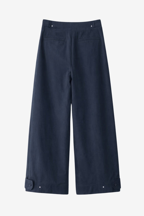 Harlow Baumwolle fancy Hose | Navy