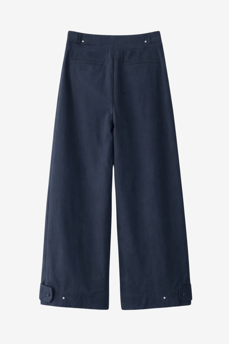 Harlow Baumwolle fancy Hose | Navy