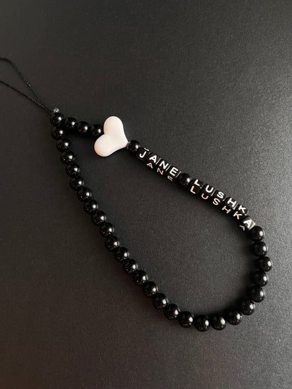 Jane Lushka Phone Charm | Black