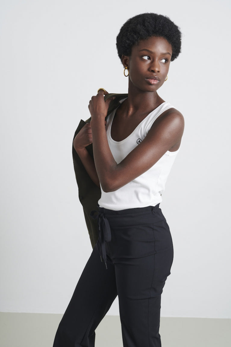 Top rips Easy Wear Organic Cotton | White