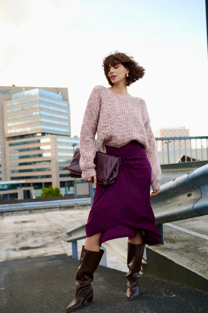 Pullover melange H23376 | Pink