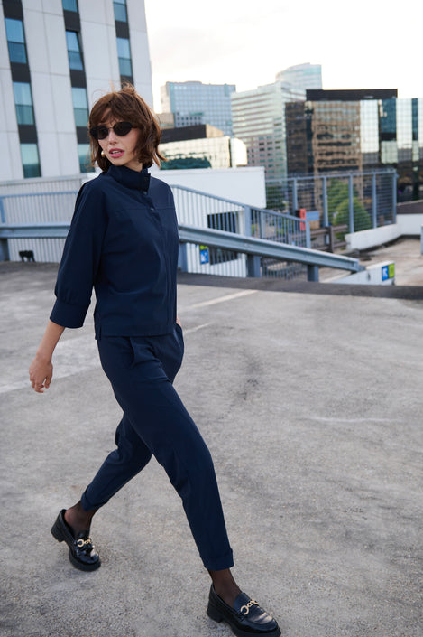 Angelika top technical jersey | Blue