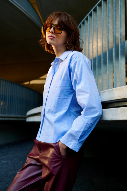 Lorenza polin blouse | Blue