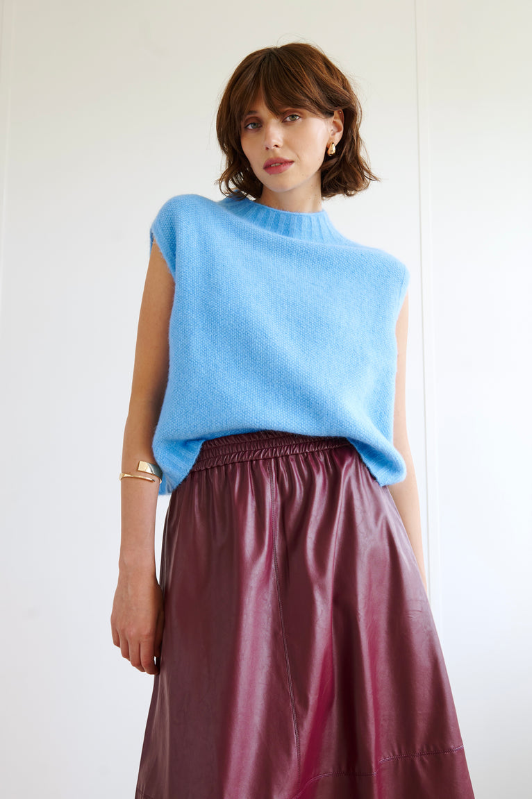 Alpaca Vest H24179 | Sky