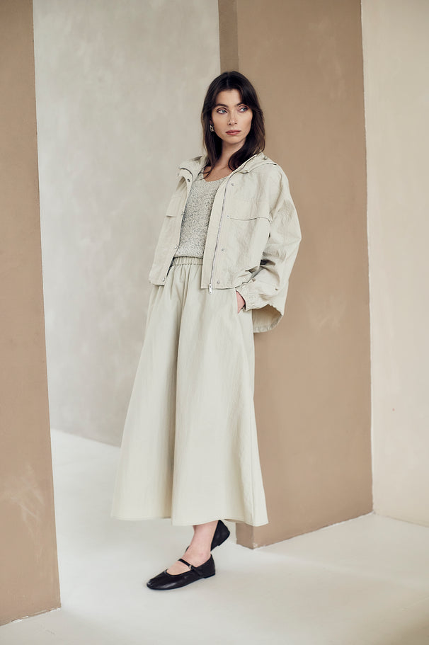 Asuka taffeta jacket Asuka taffeta jacket | Light Grey