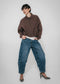 Blaze pleated bomber jacket | Dark Brown