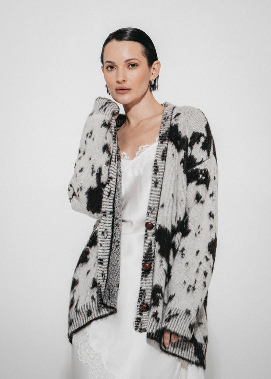 Cardigan à motif jacquard 2370