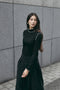 Janice viscose top | Black White