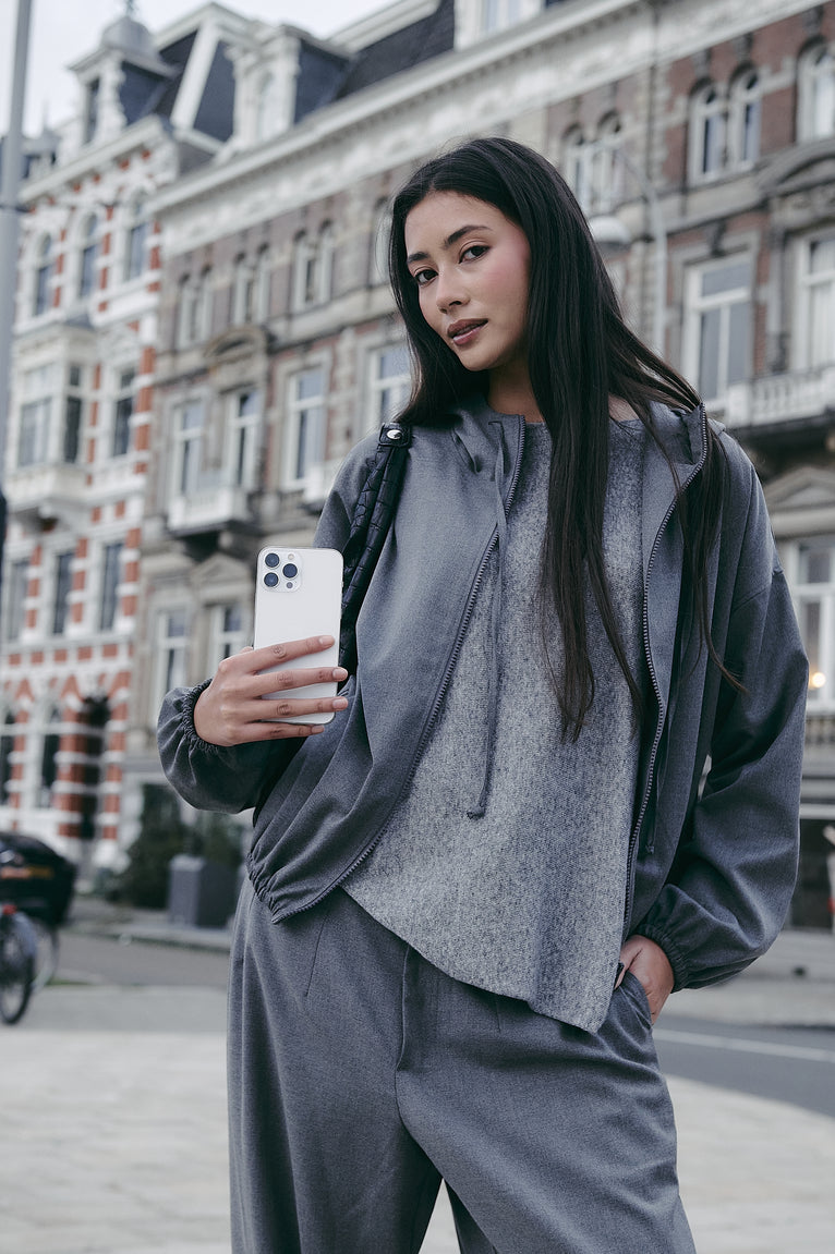 Misi viscose jacket | Dark Grey