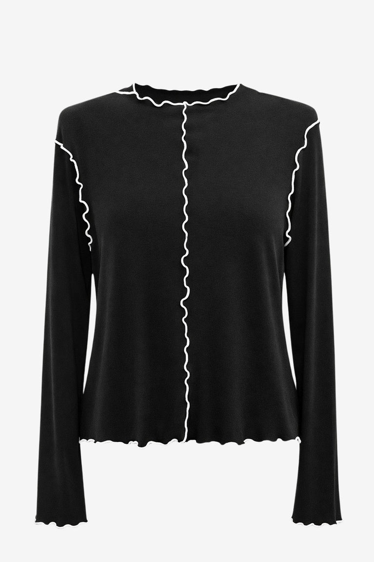 Janette Top 26 | Black White