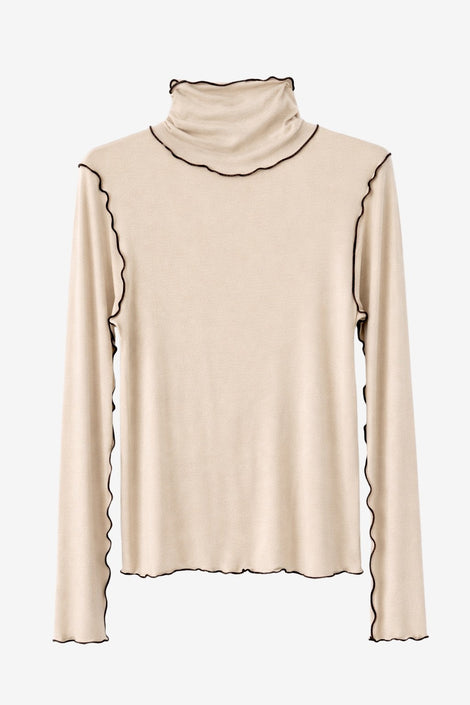 Janice Viskose top | Capuccino