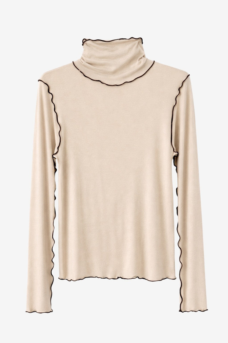 Janice Viskose top | Capuccino
