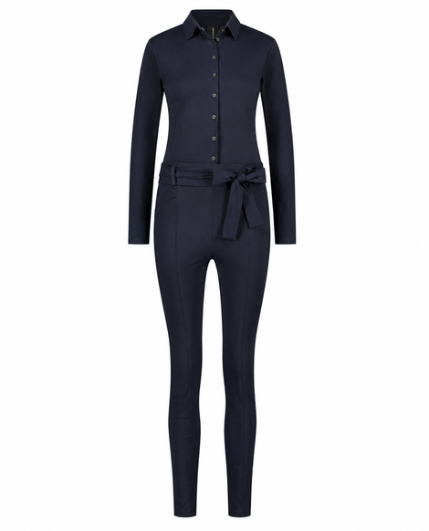 Jumpsuit Diana Easy Wear Technical Jersey | Blue