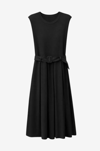 Kora Viskose mix Kleid | Black