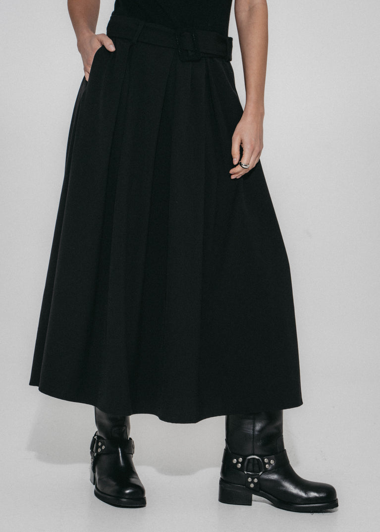 Kora Viskose mix Kleid | Black