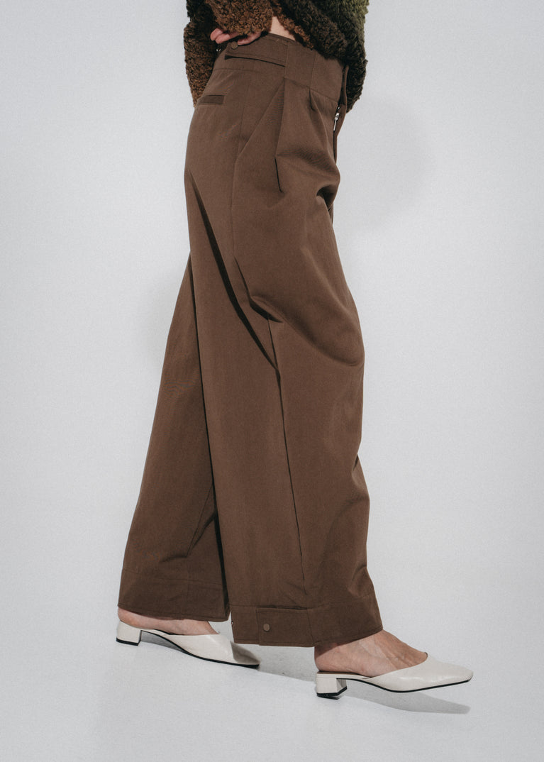 Harlow Baumwolle fancy Hose | Brown