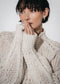 Cozy winter pullover 3094 | Ecru