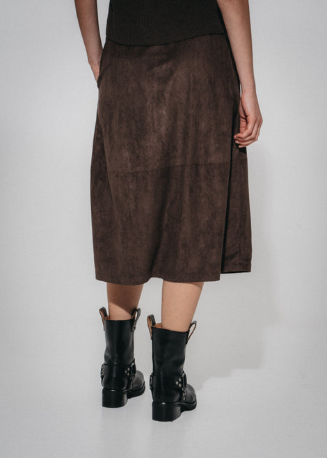 Isla suede effect Rock | Dark Brown