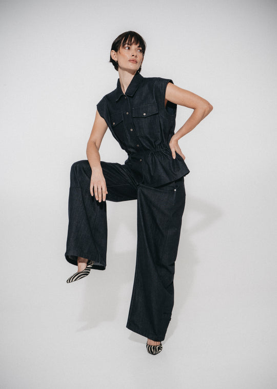 Jean barrel Viva indigo