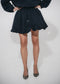 Kara katoen balloon mini rok | Navy