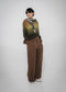 Harlow Baumwolle fancy Hose | Brown