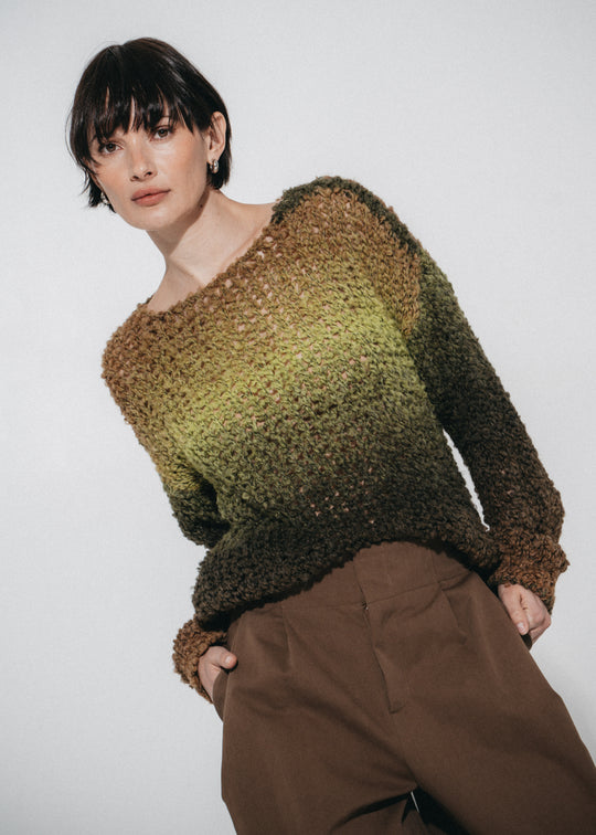 Pull douillet color block FA265