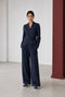 Lean wide-leg Hose | Dark Blue