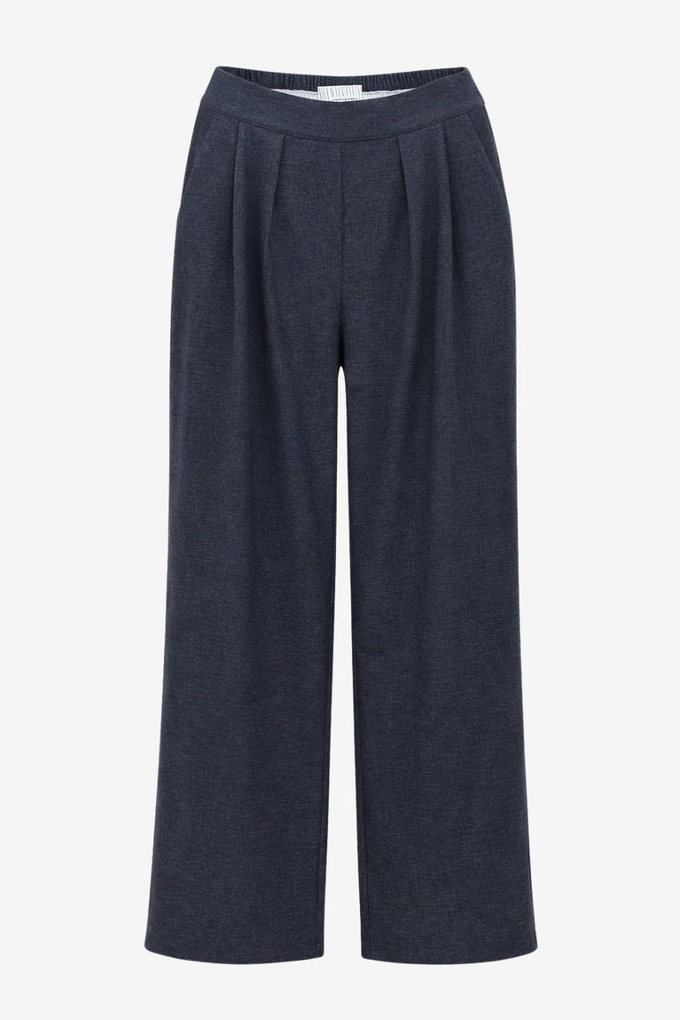 Lean wide-leg pants | Dark Blue