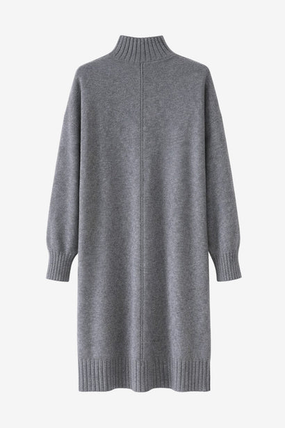 Lange pullover van viscosemix 2068 | Donkergrijs