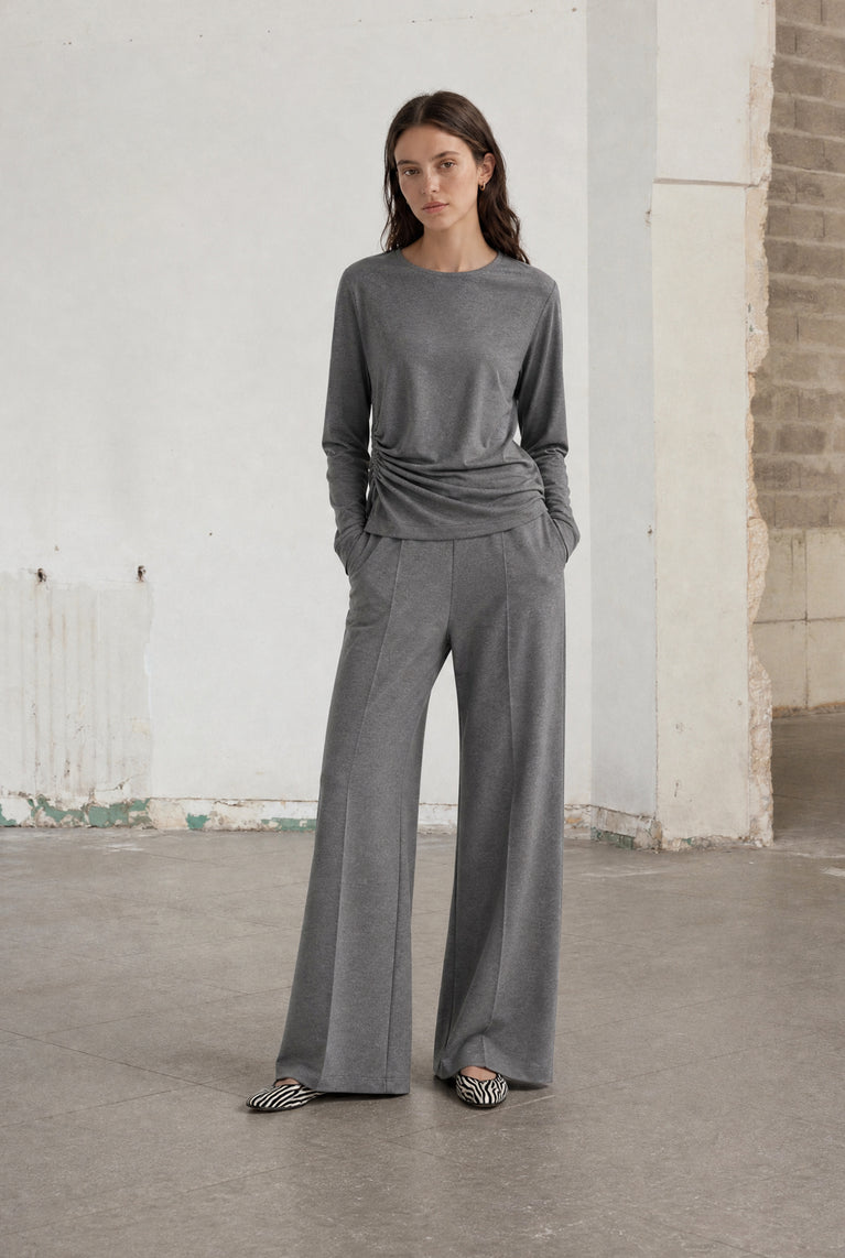 Lucciolo giulietta piquet broek | Grey