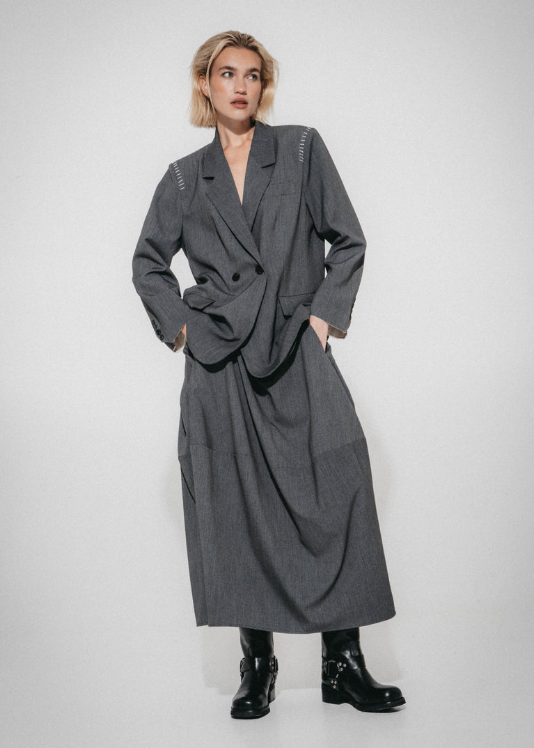 Lux move oversized blazer | Grey