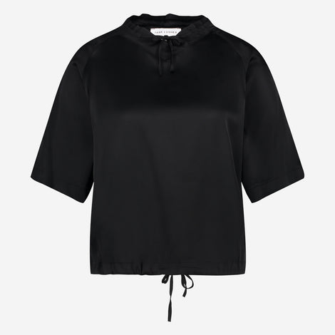 Gia stretch Viskose top | Black