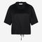Gia stretch Viskose top | Black