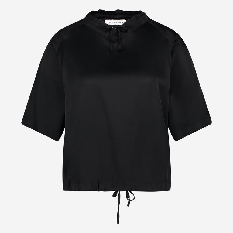 Gia stretch Viskose top | Black