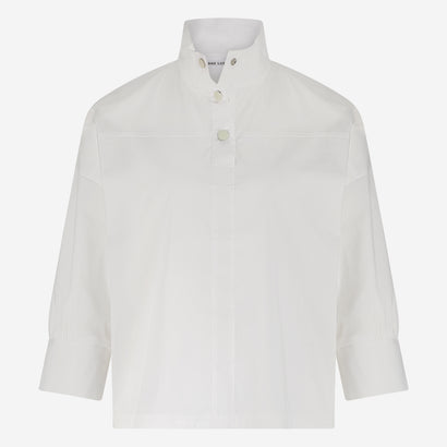 Angelika poplin top | White