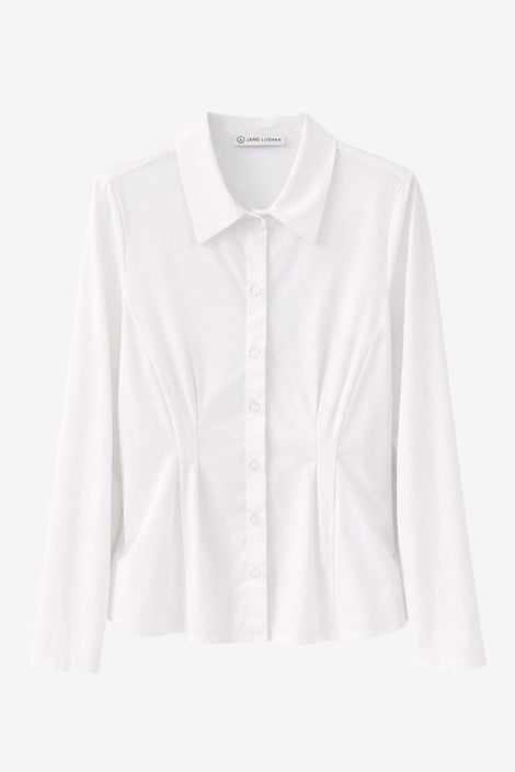 Marcellina blouse technical jersey | White