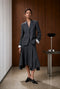 Marta asymmetrical viscose rok | Anthracite
