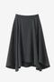 Marta asymmetrical viscose rok | Anthracite
