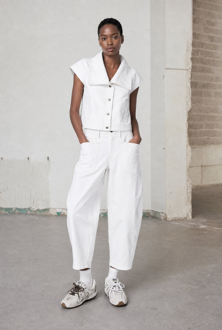 Martinez jeans white Weste | Shiny White