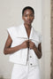 Martinez jeans white Weste | Shiny White