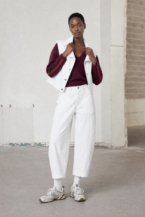 Martinez jeans white Weste | Shiny White